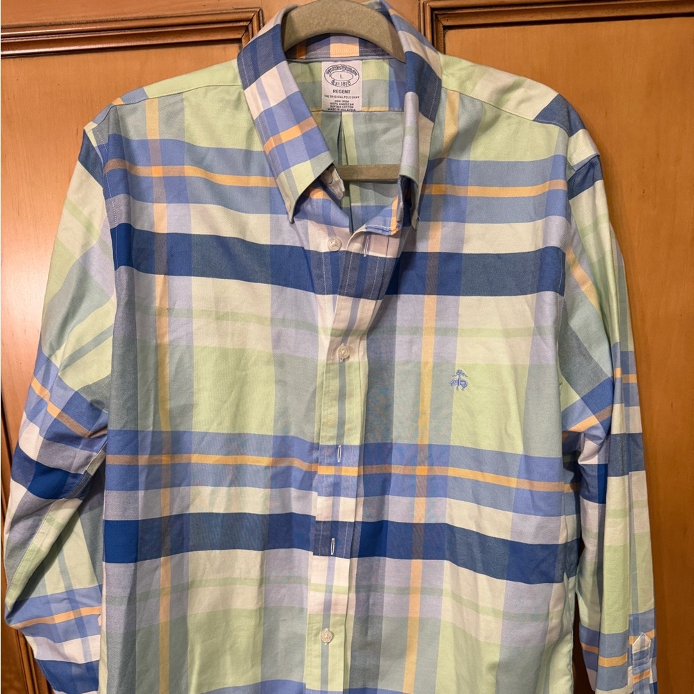 Brooks Brothers Multicolor Plaid Button Down Shirt